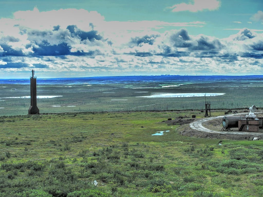 Vega MS Norilsk calibration mast summer tundra